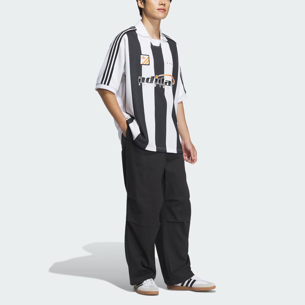 adidas Originals Spo Woven Trousers Casual Comfortable Loose Knit Sports Pants Men Bottoms Black Deep-Indigo JC6847