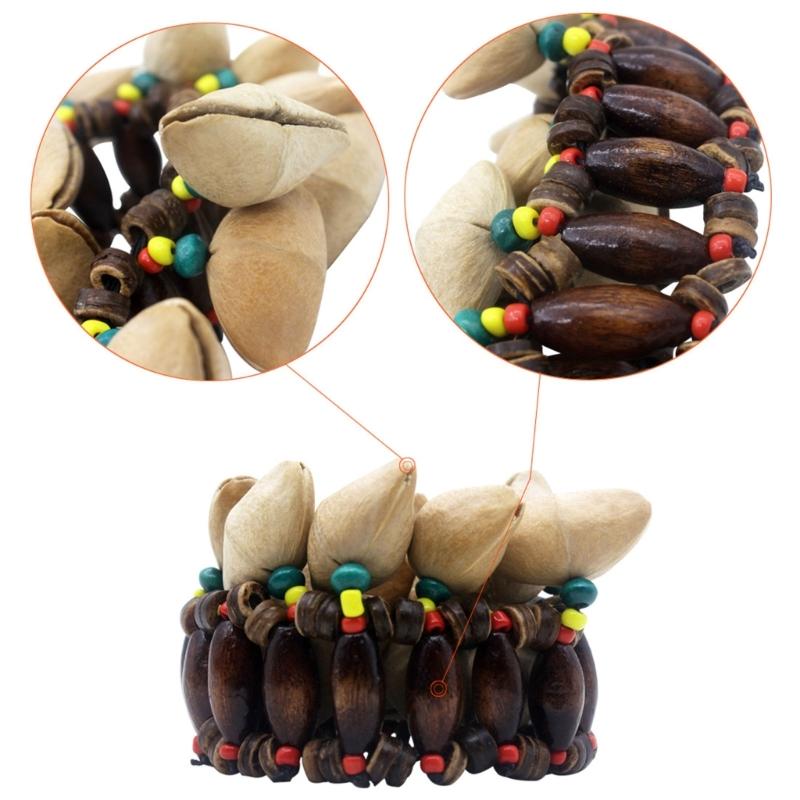 Handgefertigte Nussschalen-Glocken Tragbare Handgefertigte Rasseln Tragbare Musikglocken Handgefertigte Künstlerische Rassel Schalentextur für Kinder