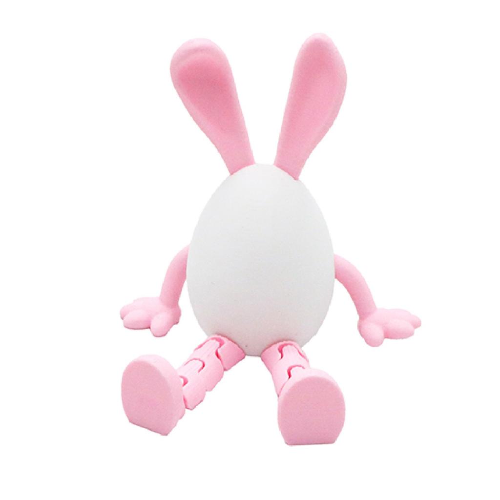 3D Printed Movable Easter Bunny Egg Toy, Creative Gift, Bunny Egg Ornament