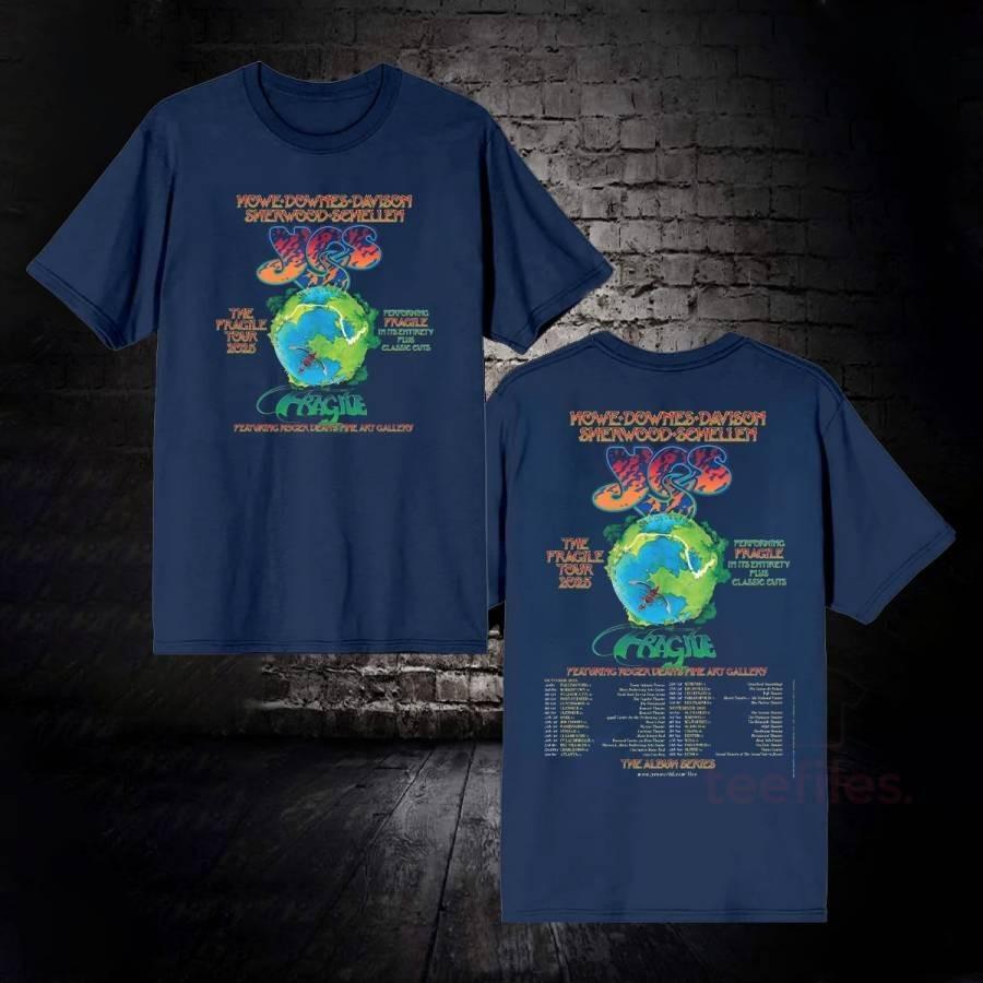 Yes The Fragile Tour 2025 Unisex Cotton All SIze S to 5XL T-shirt BT1394 Unisex T-Shirt M