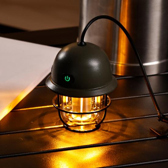 

Водонепроницаемая светодиодная лампа для кемпинга с регулируемой яркостью, ретро подвесная лампа для палатки, аккумулятор 1200 мАч, аварийный фонарь для приключений на открытом воздухе, перебои в подаче электроэнергии