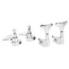 4Pcs String Tuning Key Metal Corrosion Resistance 2R2L Sealed Electric Bass Tuning Peg Silver