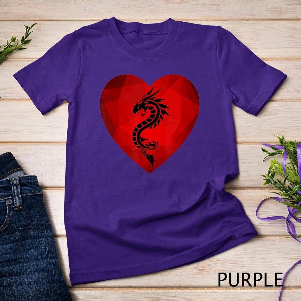 Dragon Valentines Day Heart Women Dragon Lover valentine T-Shirt Unisex 9