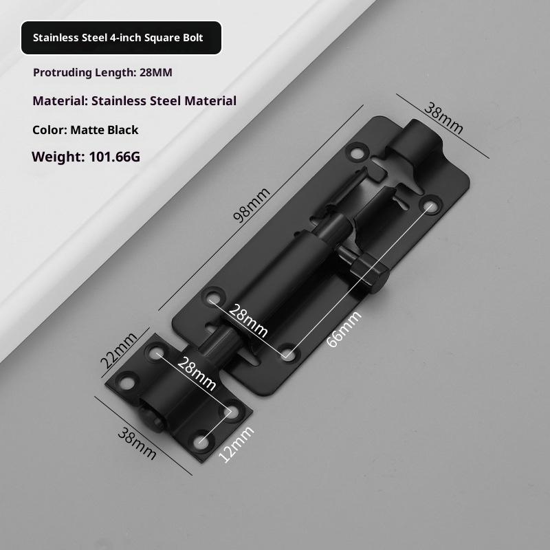 201/304 Edelstahl Tor Sicherheits-Türriegel Riegelverschluss Bolzen 3/4/5/6/8/10/12 Zoll Türriegel Beschläge Für Heimwerker