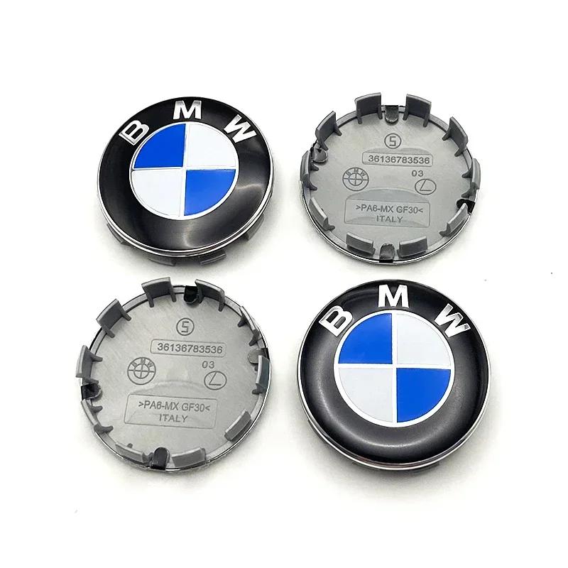 2026 Hot 4PCS 56/60/68mm Car Hub Cap Decor Sticker Badge Wheel Center Covers Decal Auto Accessories For BMW M E36 E46 E60 E90 F10 E36 G20