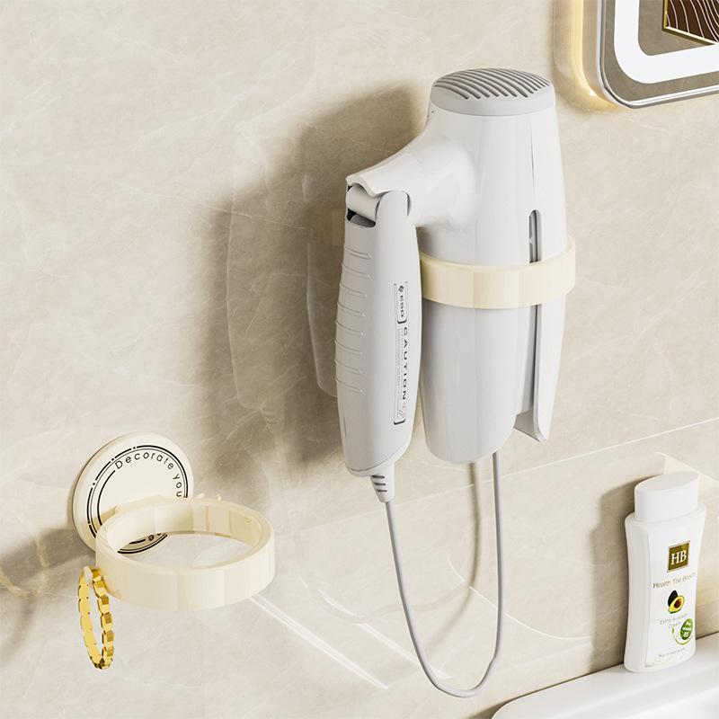 Hair Dryer Rack No Punching Household Bathroom Toilet Rack Storage Rack Wall Hanging Hair Dryer Rack Hair Dryer Rack Shelf