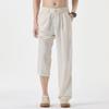 Men's Premium Tencel Linen Summer Pants - Lightweight, Wrinkle-Resistant, No-Iron, Loose Fit, Straight Leg Trousers.