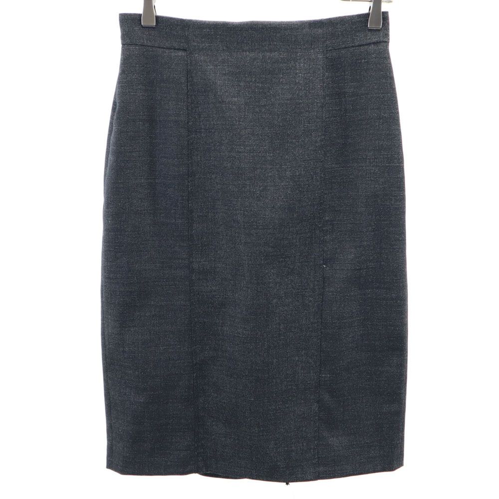 

MAX MARA Made in Italy Wool Blend Midi length skirt 42 gray Back zip Women Used