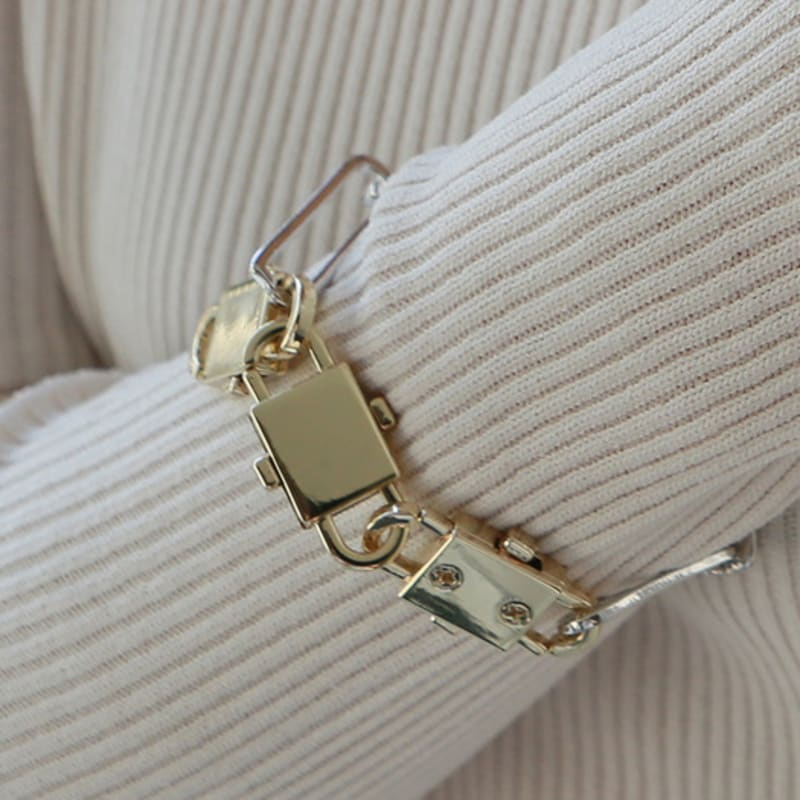 LAYERMOOD triple padlock bracelet-mix