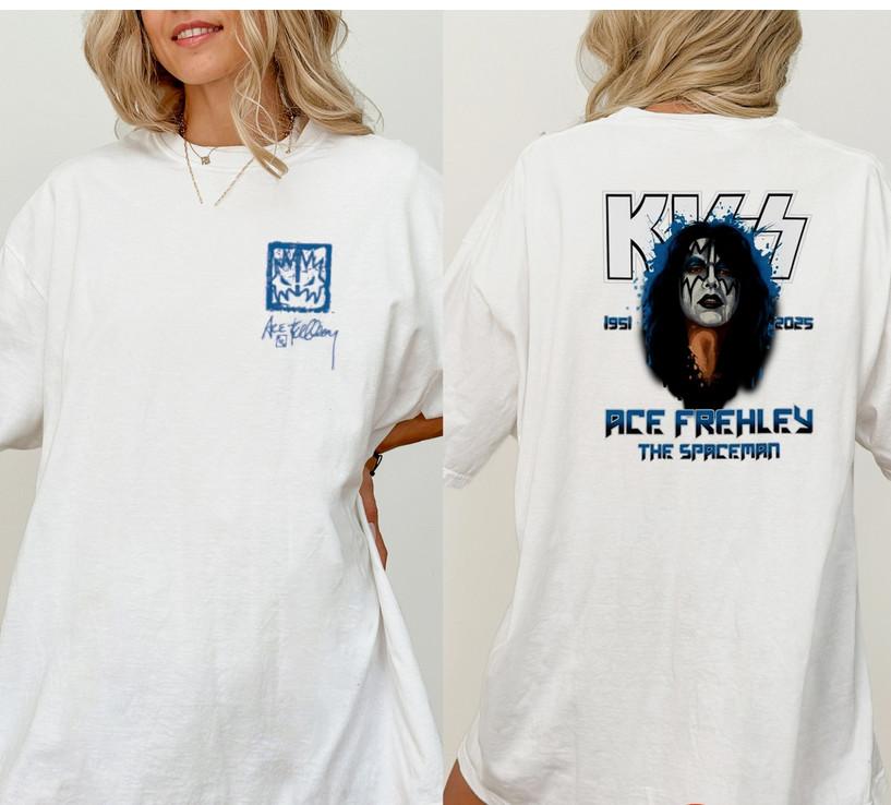 

Ace Frehley Shirt, Memorial The Spaceman 1951-2025 TShirt. Unisex T-Shirt XXXXL