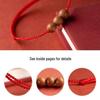 Peach Wood Red String Good Luck Bracelet for All Ages