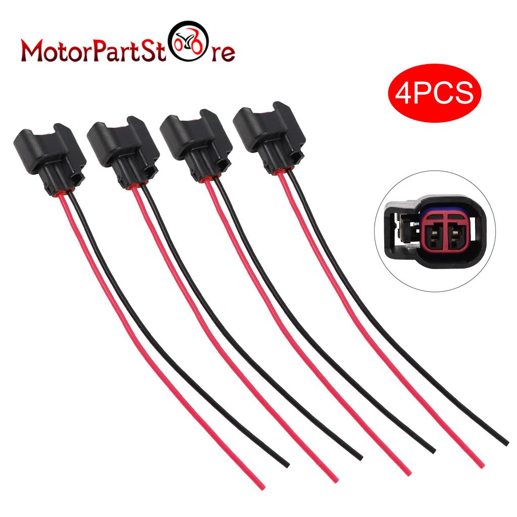 Fuel Injector Harness Connector Pigtail Socket S824 S-824 1P1344 WPT-1051 PT2160 For Ford Dodge Ram Mercury Jeep Chevrolet