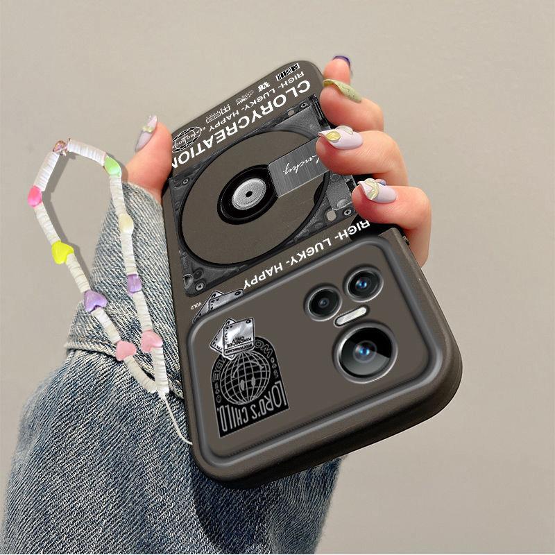 

Чехол для мобильного телефона RealmeGTNeo3 RMX3562 Расписной Креативный Простой Всесторонний Виниловая CD-пластинка True Me GTneo3