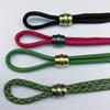 Brass Lanyard Beads Knives EDC Texture Barrel Paracord Bead Bracelet Keychains Handcraft Pendant DIY Outdoor Accessories
