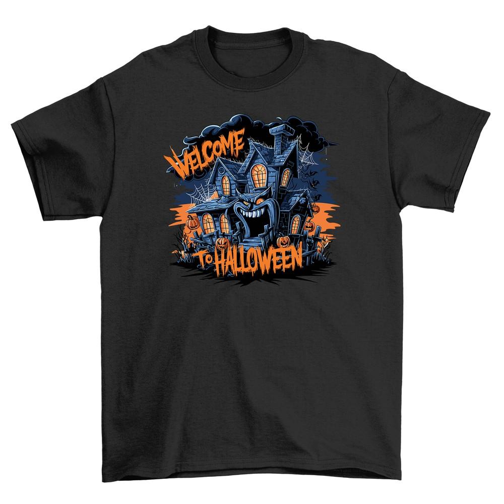 

Halloween_216 Haunted House t-shirt - Spookily Funny! Unisex Printed Design, Per 4XL