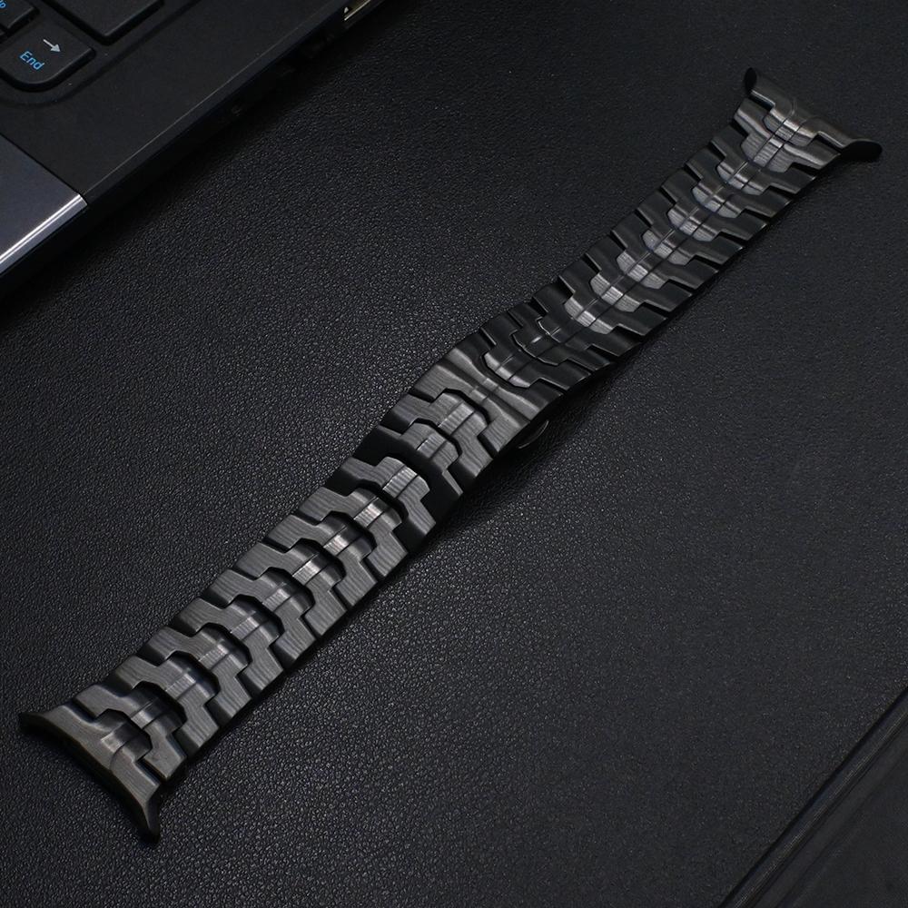 Luxury Metal No Gaps Strap for Samsung Galaxy Ultra 47mm Butterfly Buckle Stainless Steel Bracelet for Galaxy ULTRA Watch Band