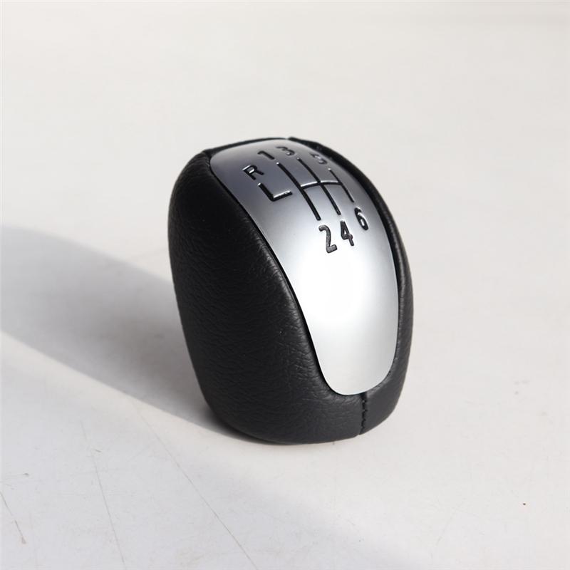For Renault Laguna III MK3 2007-2015 Manual 6 Speed Head Gear Knob Shift A White Typeface