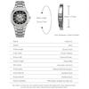 Skelett Automatische Mechanische Uhren Wasserdicht Leuchtende Zeiger Edelstahlarmband Luxus Dress-Armbanduhr für Herren