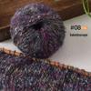 Hand-Knitted Colorful Mohair Scarf, Sweater, Hat – Seven-Color Fine Spinning Yarn