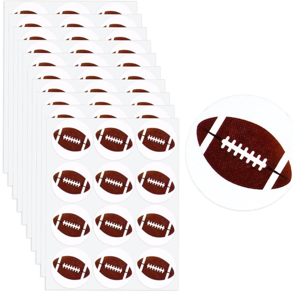 120Pcs Sports Theme Soccer Stickers Self-Adhesive Soccer Facial Art Stickers Football Party Rugby Football