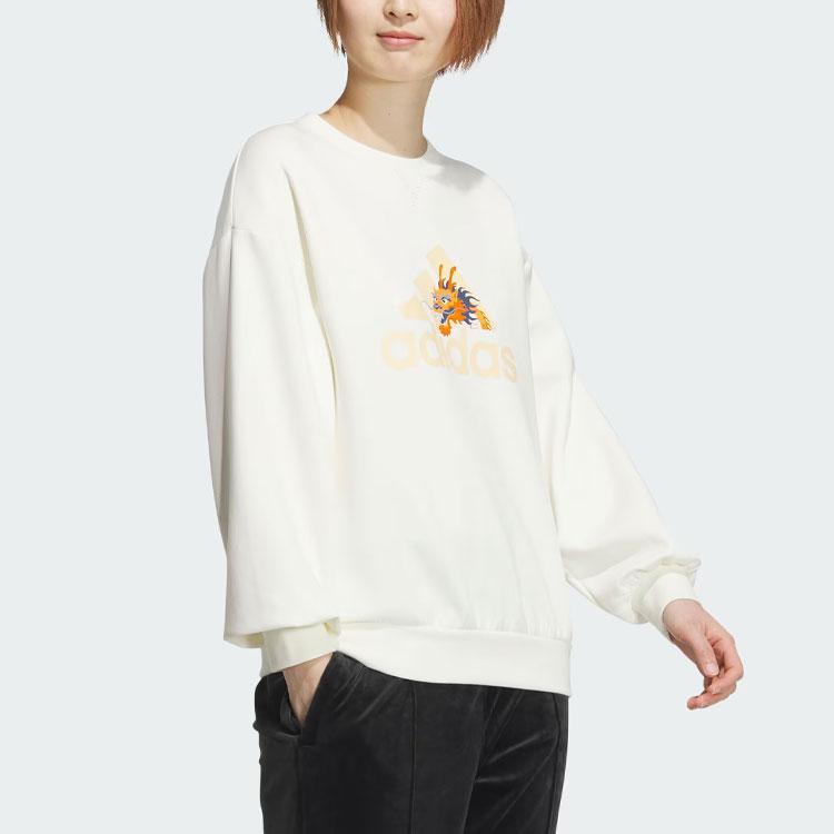 Adidas Dragon Year Sweatshirt Women Tops White JE6096