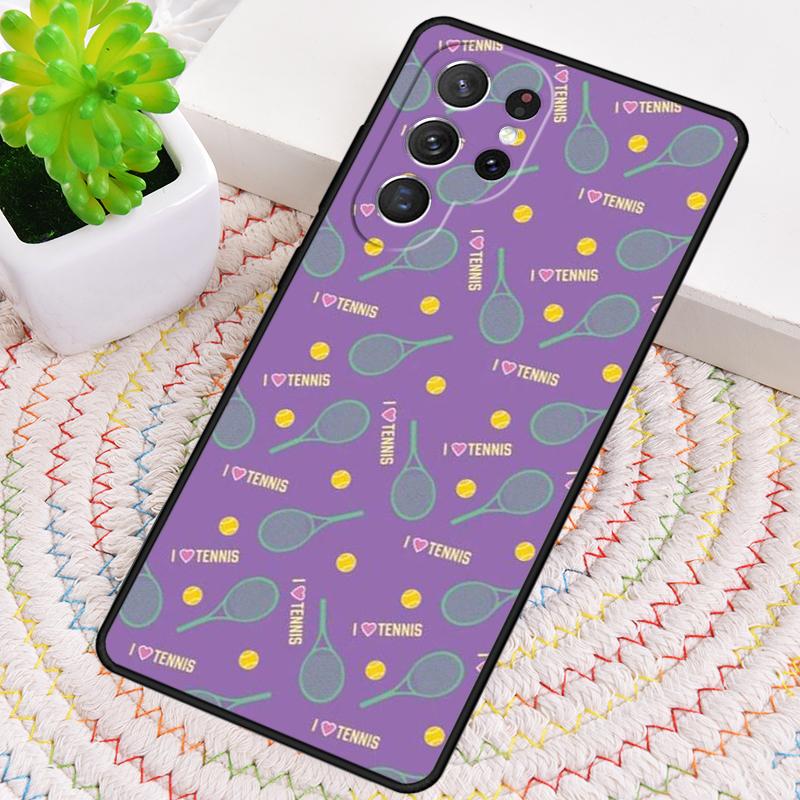 Tennis Pattern TPU Phone Case For Samsung Galaxy Note 10 Pro S26 S25 S24 S23 S22 Ultra Plus S21 FE S20 Shockproof Cover