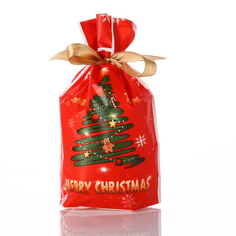 Drawstring Christmas and New Year Gift Packaging Bags Candy Tea Toy Gift Bag Moisture-proof and Light Proof Storage Bags