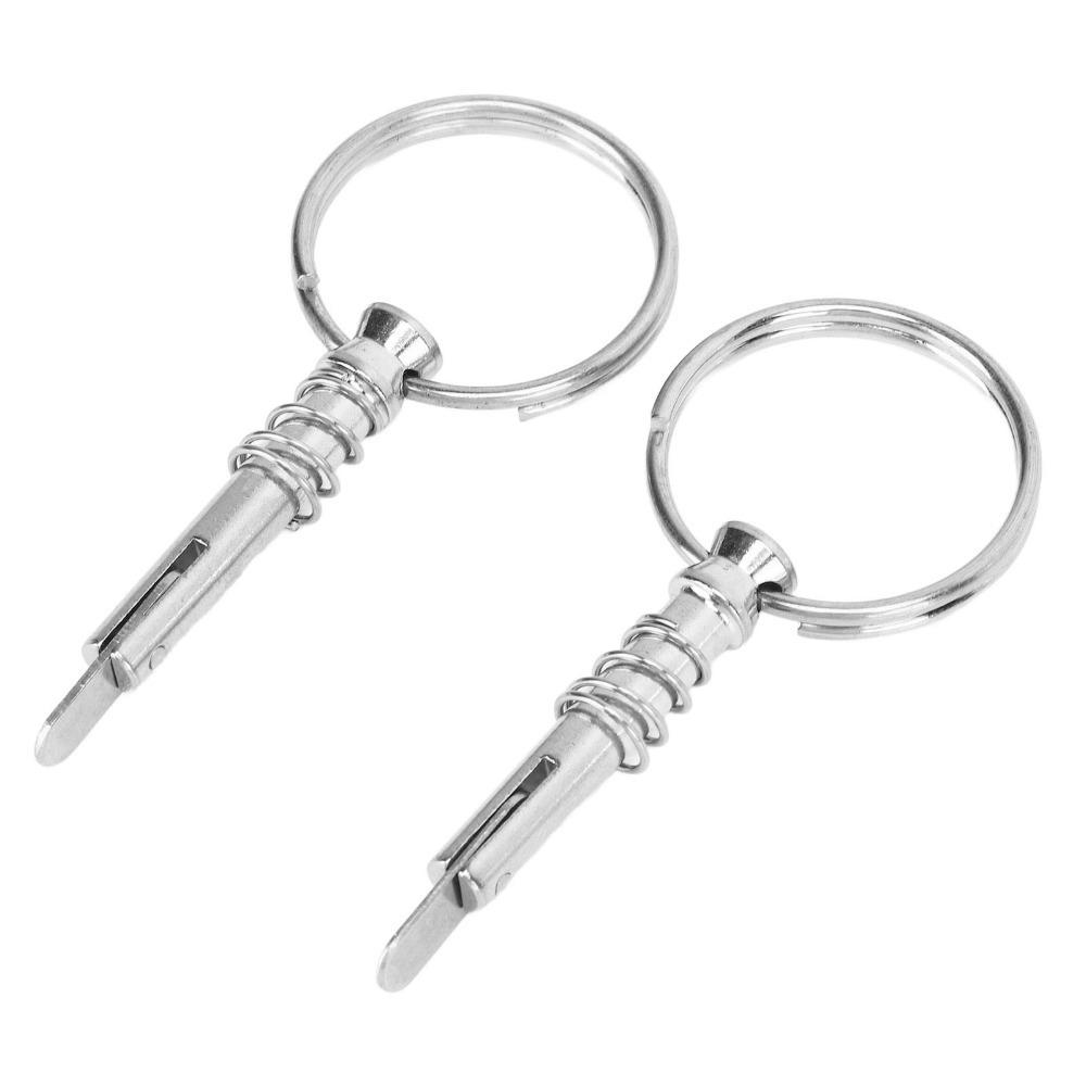2PCS 316 Stainless Steel Quick Release Pin Corrosion Resistant Bimini Top Pin for Ship Building