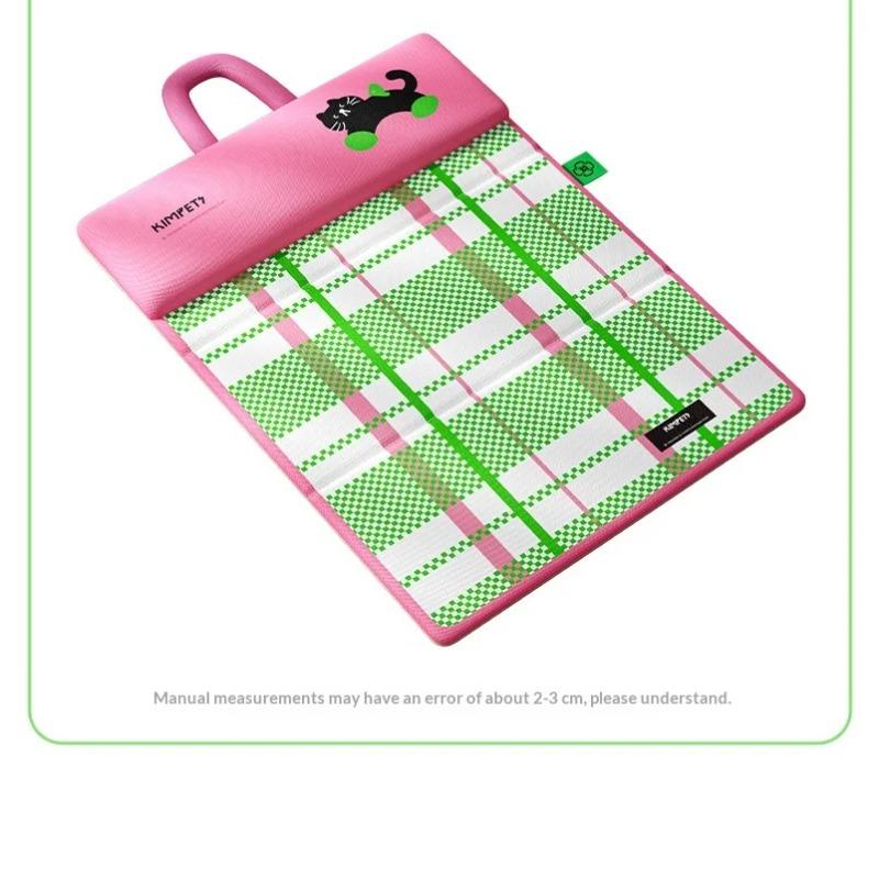 Reversible Pet Cooling Gel Mat for Dogs Cats Portable Foldable Dog Bed with Handle All Seasons for Crate Travel Indoor Outdoor