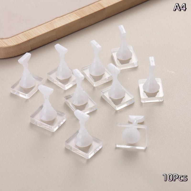 Non-Magnetic Acrylic Nail Stand Nail Chess Nail Practice Stand False For Cat Eye Gel Press On Manicure Stand Tools