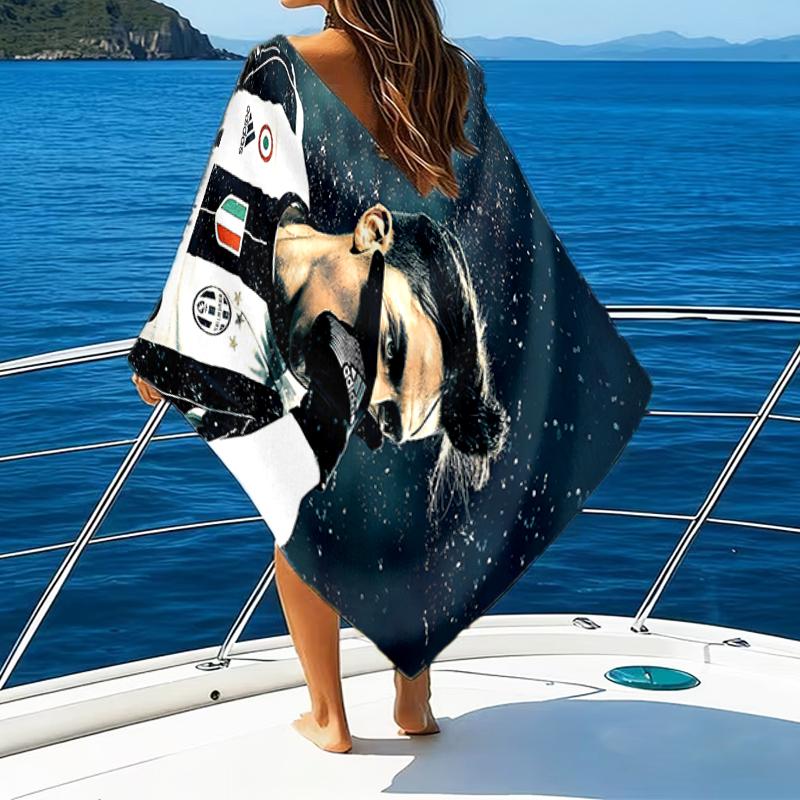 Dyba-la Celebration Beach Towel - Soft, Absorbent Microfiber, Lightweight, Ideal for The Beach, Parties, Travel, Camping fan gifts