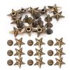 Star Shape Rivet Studs DIY Clothes Shoes Decoration Accessories with Screws 14mm