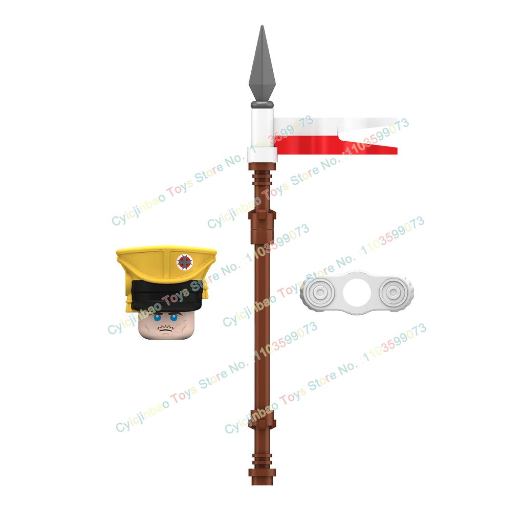 Napoleonische Kriege Britische Französische Füsiliere Dragoner Bausteine Actionfiguren Zubehör Kopf Waffe Kinderspielzeug N001-048