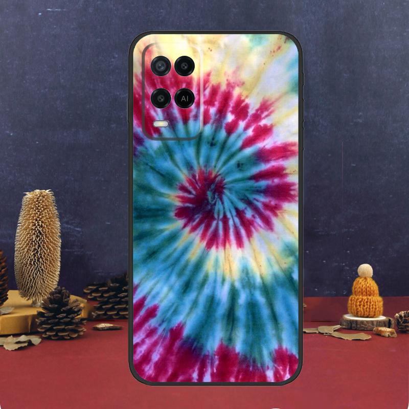 Trippy Tie Dye Hippie Art Case For Oppo A60 A80 A40 A6 A5 Pro A15 A16 A17 A57 A94 A74 A54 A76 A96 A18 A38 A58 A78 A98