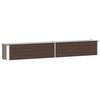 Garden Raised Bed Galvanized Steel 320 * 40 * 45 Cm Brown