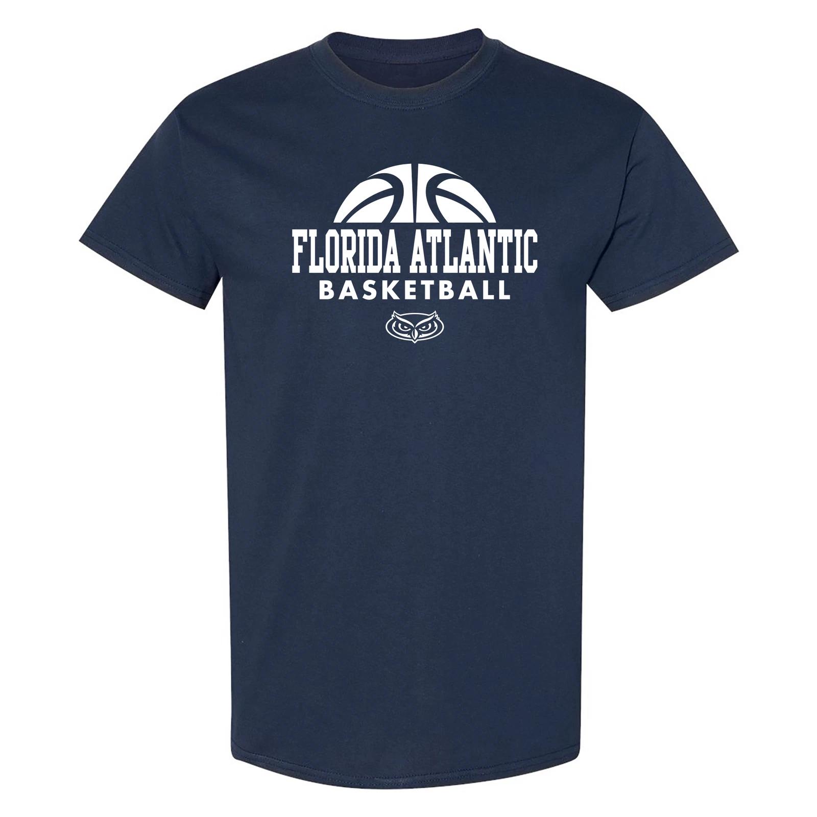 Florida Atlantic Owls Basketball Hype T Shirt - Navy 2XL