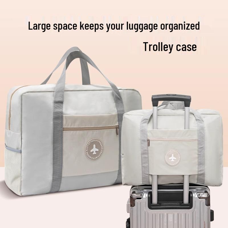 

Женская складная дорожная сумка большой вместимости - ручная, для коротких поездок, для беременных, студенческая, совместимая с тележкой для хранения Green - Large - 44x18x35cm - 1 piece