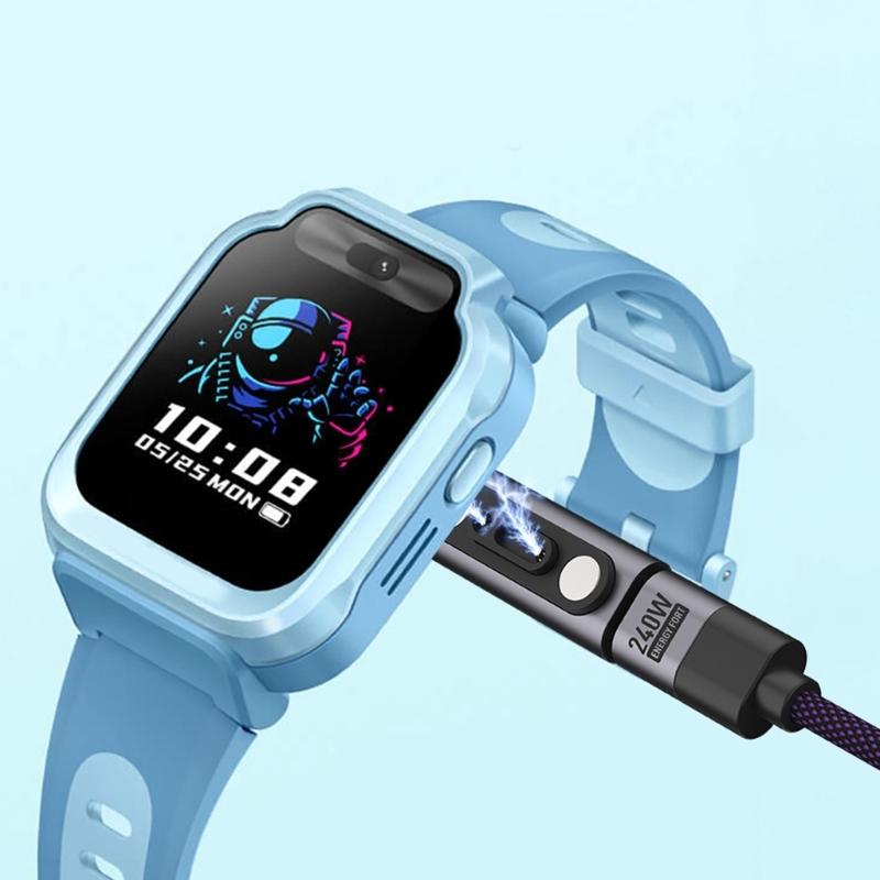 Portable Magnetic Link Includes Lanyard For 2S/4/4X/5C/6/6X/6C/7/C7A/U1 Childrens Smartwatch Water Resistant Dustproof Simple Pairing Technology