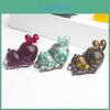 Crystal Rabbit Figurine Gift For Home Office Decor With Natural Gemstone Material