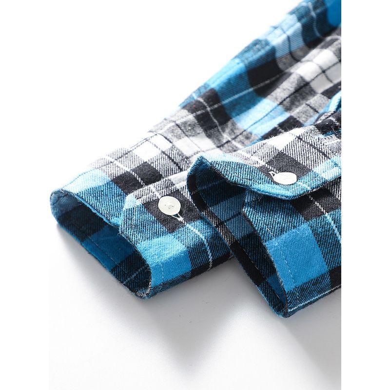 Retro Casual Classic Long Sleeve Export Plaid Shirt