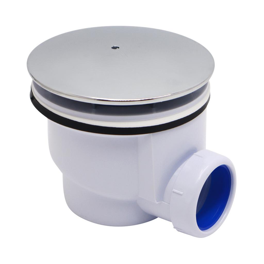 Low Profile Shower Drain Trap Replacement Bathroom Tray Waste Drain Trap Shower Base Drain for Side Outlet Drain