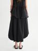 Kaie Taffeta Asymmetrical Balloon Banding Skirt