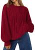 New Arrival 2025 - Women's Solid Color Casual Commuting Sweater Tops - European & American Style