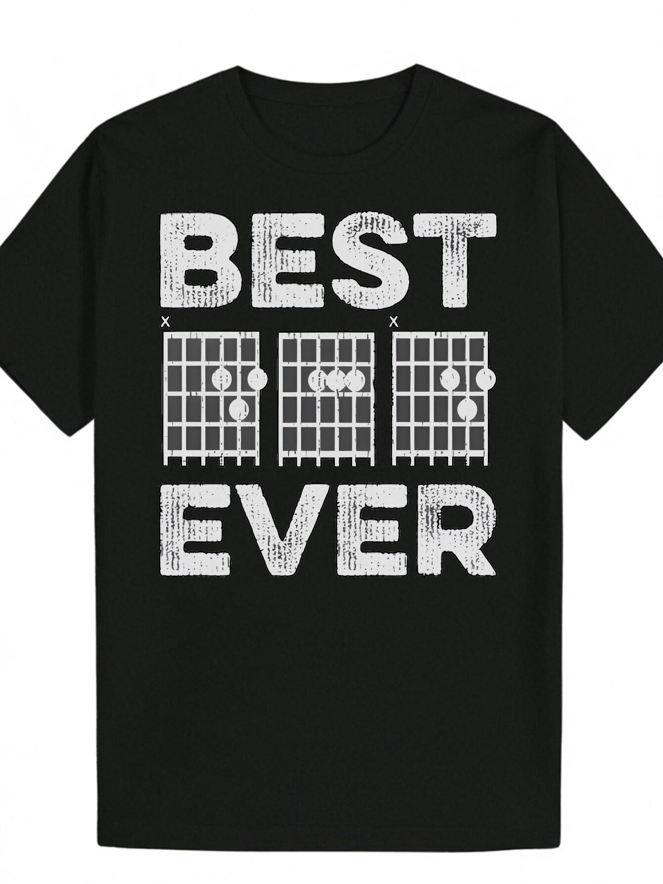 Round Neck Polyester Letter T-shirt M
