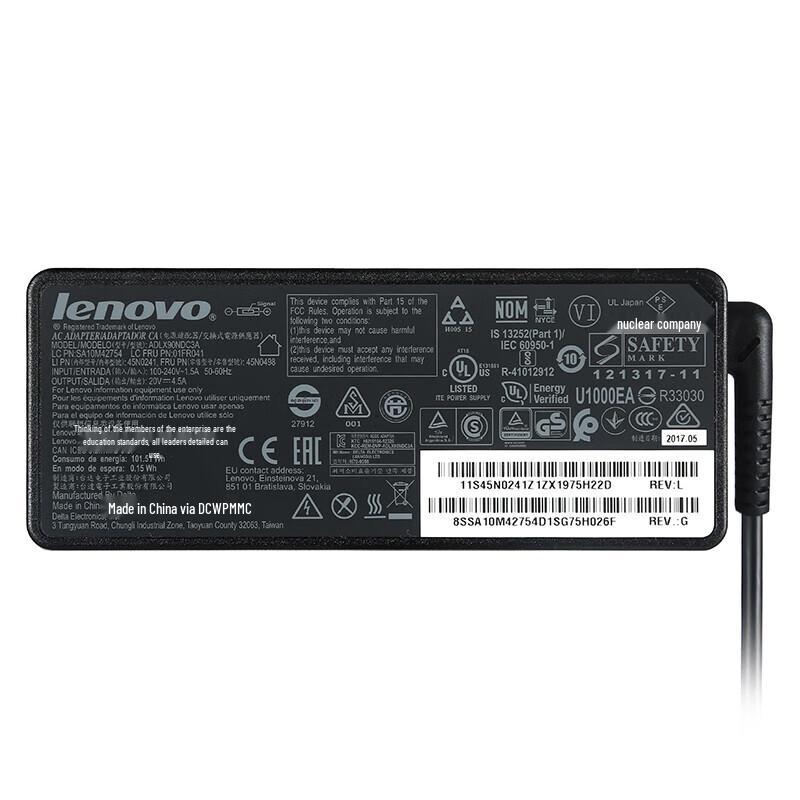 Lenovo Original 90W Square Tip Laptop Power Adapter