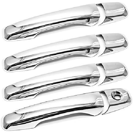 Chrome Door Handle Cover Covers for 2011-2016 Ford Explorer / 2011-2015 Ford Edge w/o Smart keyless