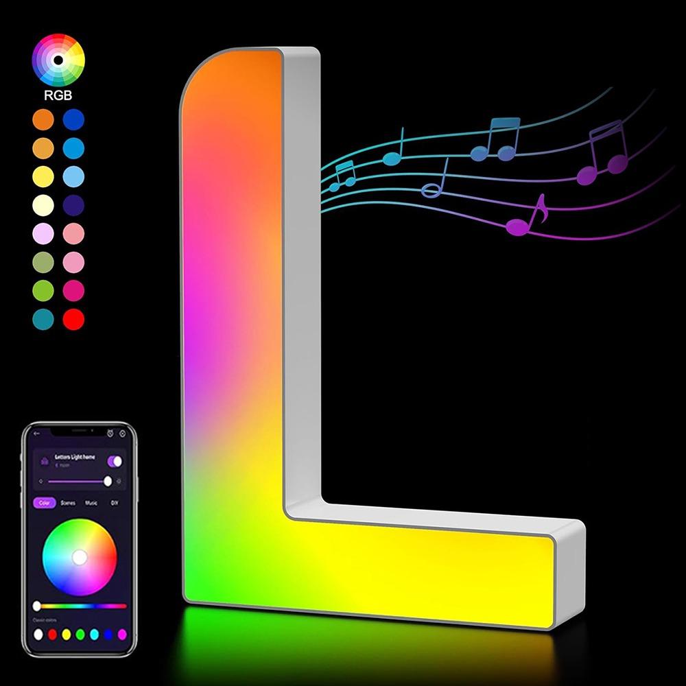 Name Letter Alphabet Light Smart Number Lamp MeRGBW App LED Letters Light Game