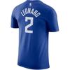 Nike Kawhi Leonard Los Angeles Clippers Crew Neck Pullover Short Sleeve T-Shirt Men Tops BQ1537-404