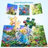 Puzzles for Kids Ages 8-10 6-8 - Princess & Unicorn Floor Puzzle- 200 Piece Jigsaw Puzzles for Kids Ages 10-12 Year Old and Adults.Colorful Children