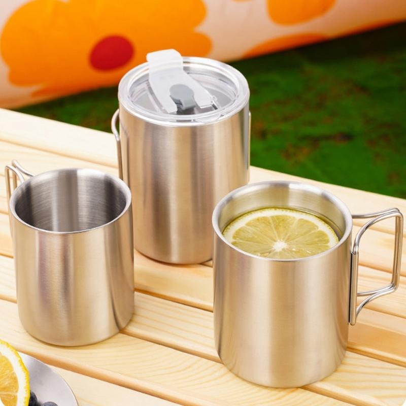 Camping Coffee Cup Portable Cooking Drinking Water Cup Outdoor Kitchen Equipment Travel Cookware Drink Cup Tourist Mug